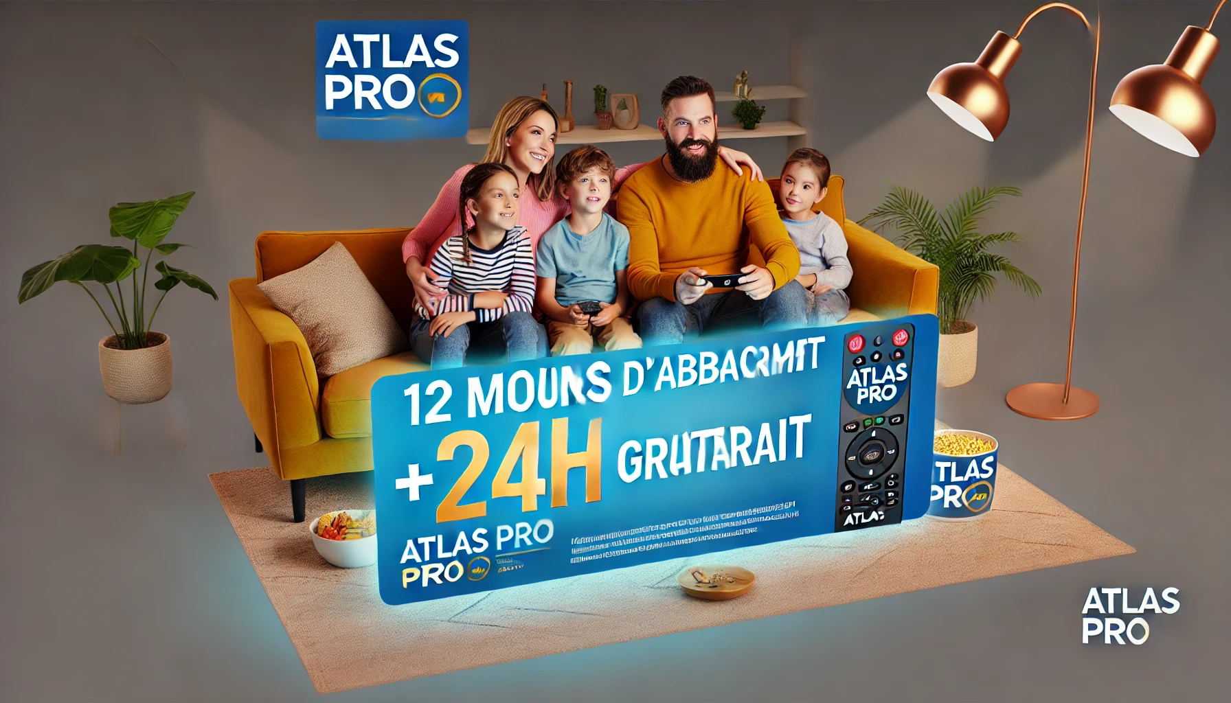 Atlas Pro in - 12 mois d'abonnement + 24h Gratuit